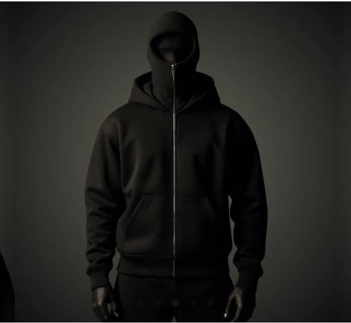 Men's Full Sleeves Zipper Hoodie with Mask - DripX Store