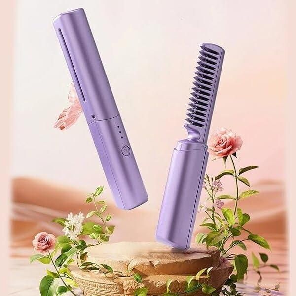 Rechargeable Hot Comb Hair Straightener - DripX Store