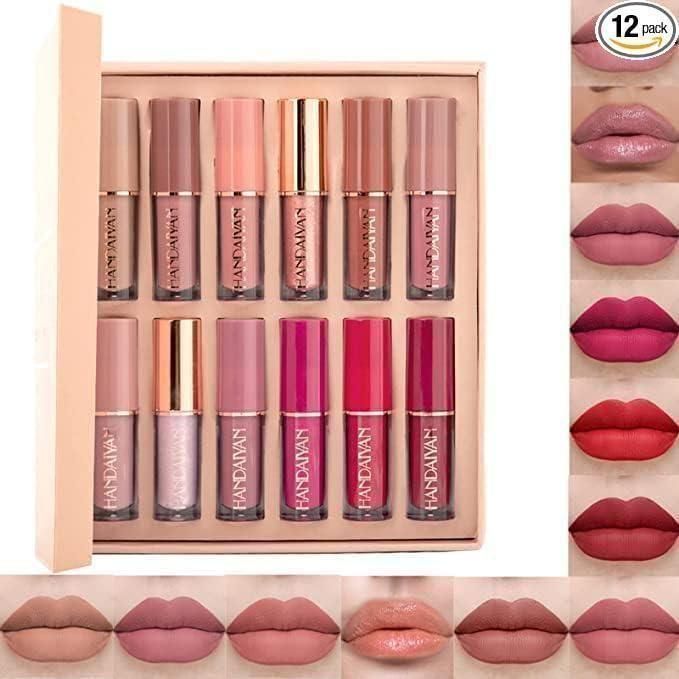 Velvet Matte Liquid Lipstick Set 12Pcs - DripX Store